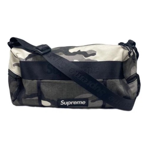 Supreme Black and Gray Camouflage Belt Bag